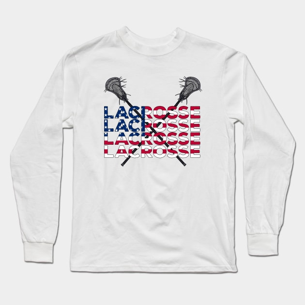 USA Lacrosse Long Sleeve T-Shirt by DiegoCarvalho